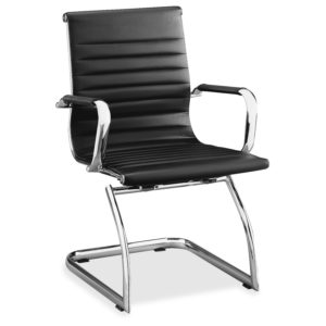 Lorell Modern Chair with Chrome Sled Base
