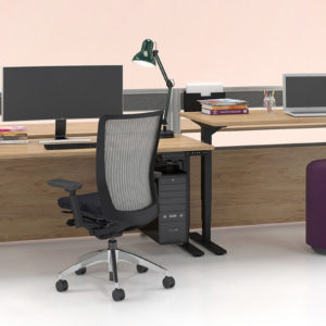 Height Adjustable Workstations with Air Power Boxes