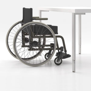 Height Adjustable Surfaces to Accommodate Wheelchairs
