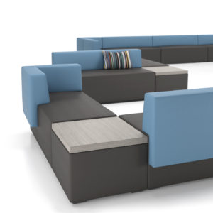 Downtown Lounge Seating with Side Tables