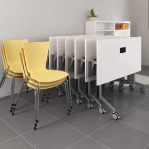 Nesting Training Tables and Stacking Chairs