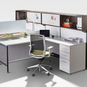 L-Shaped Workstations with Shared Storage