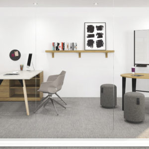 Open Concept Private Office with Collaborative Space
